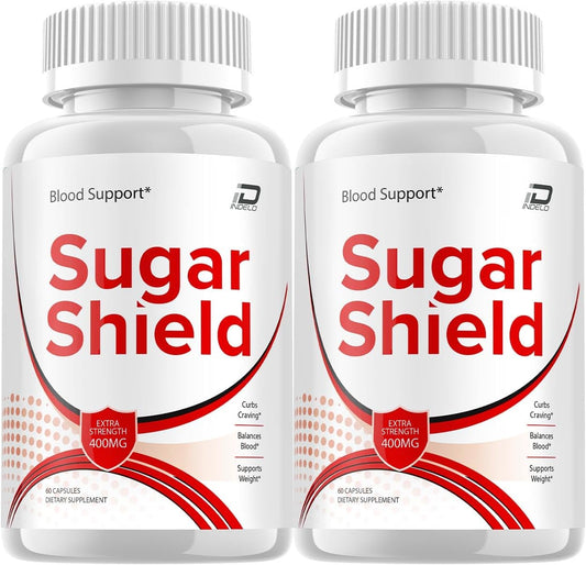 Sugar Shield Supplement - Extra Strength Formula (2 Pack - 120 Capsules) for Natural Sugar Control