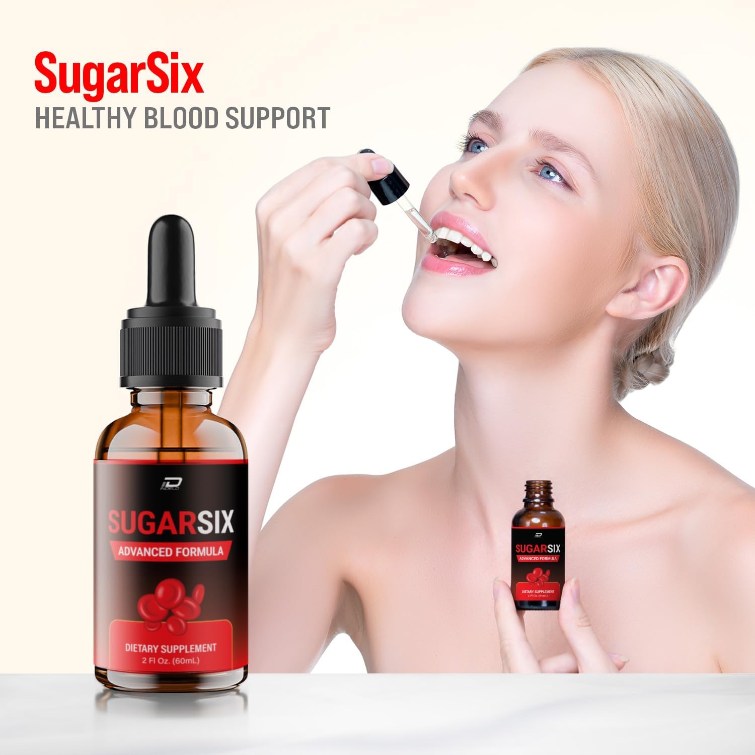 SugarSix Liquid Drops - Extra Strength Dietary Supplement for Healthy Sugar Levels - 5 Pack (5 Month Supply)