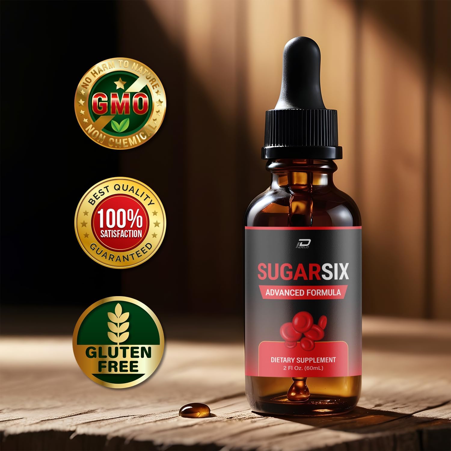 SugarSix Liquid Drops - Extra Strength Dietary Supplement for Healthy Sugar Levels - 5 Pack (5 Month Supply)