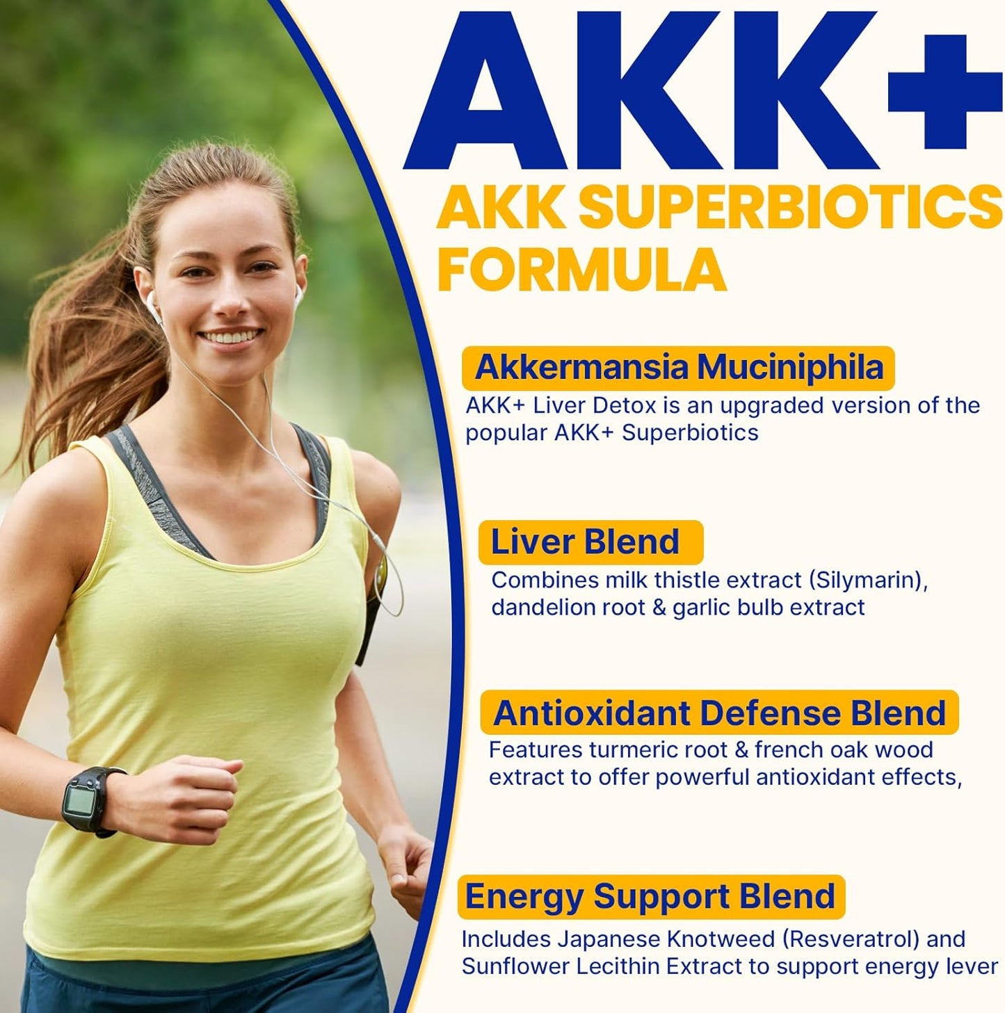 Summatah Akk+ Superbiotics - 20 Billion Probiotic with Milk Thistle, Taraxasterol, GLP1 Supplement - Antioxidant, Gut & Skin Health - 120 Count