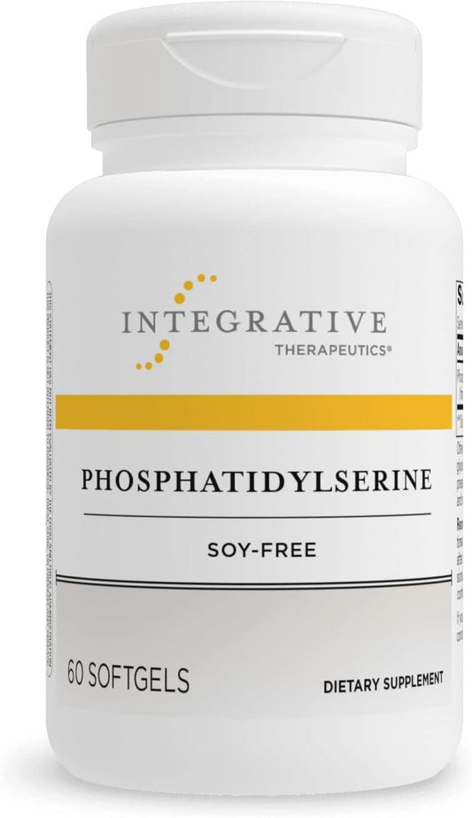 Sunflower Lecithin Phosphatidylserine Softgels - Brain Function & Stress Support Supplement - Men & Women - 60ct