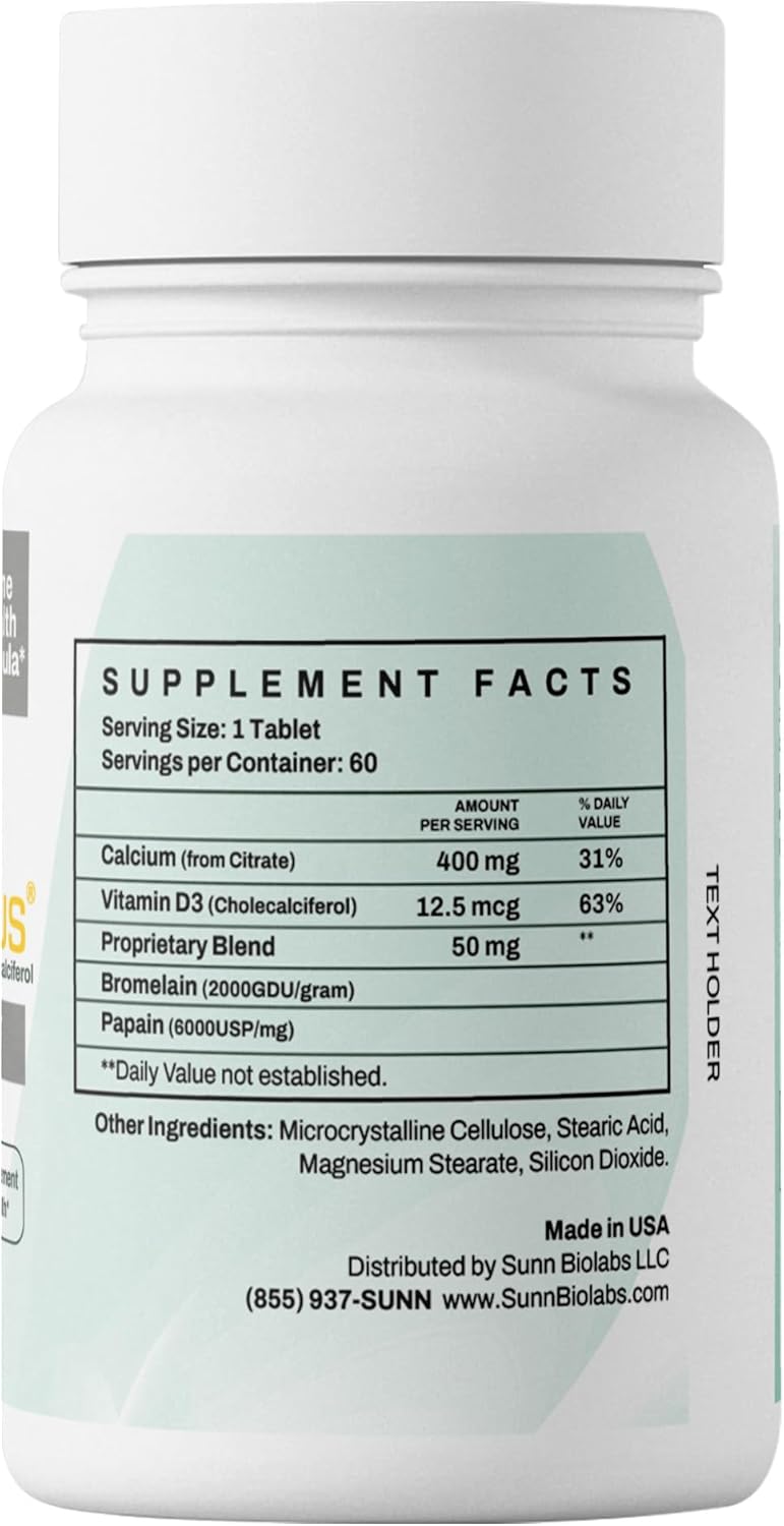 SUNN BIOLABS Citurol Plus Bone Health Supplement for Bone, Kidney & Urinary Health - 60 Tablets