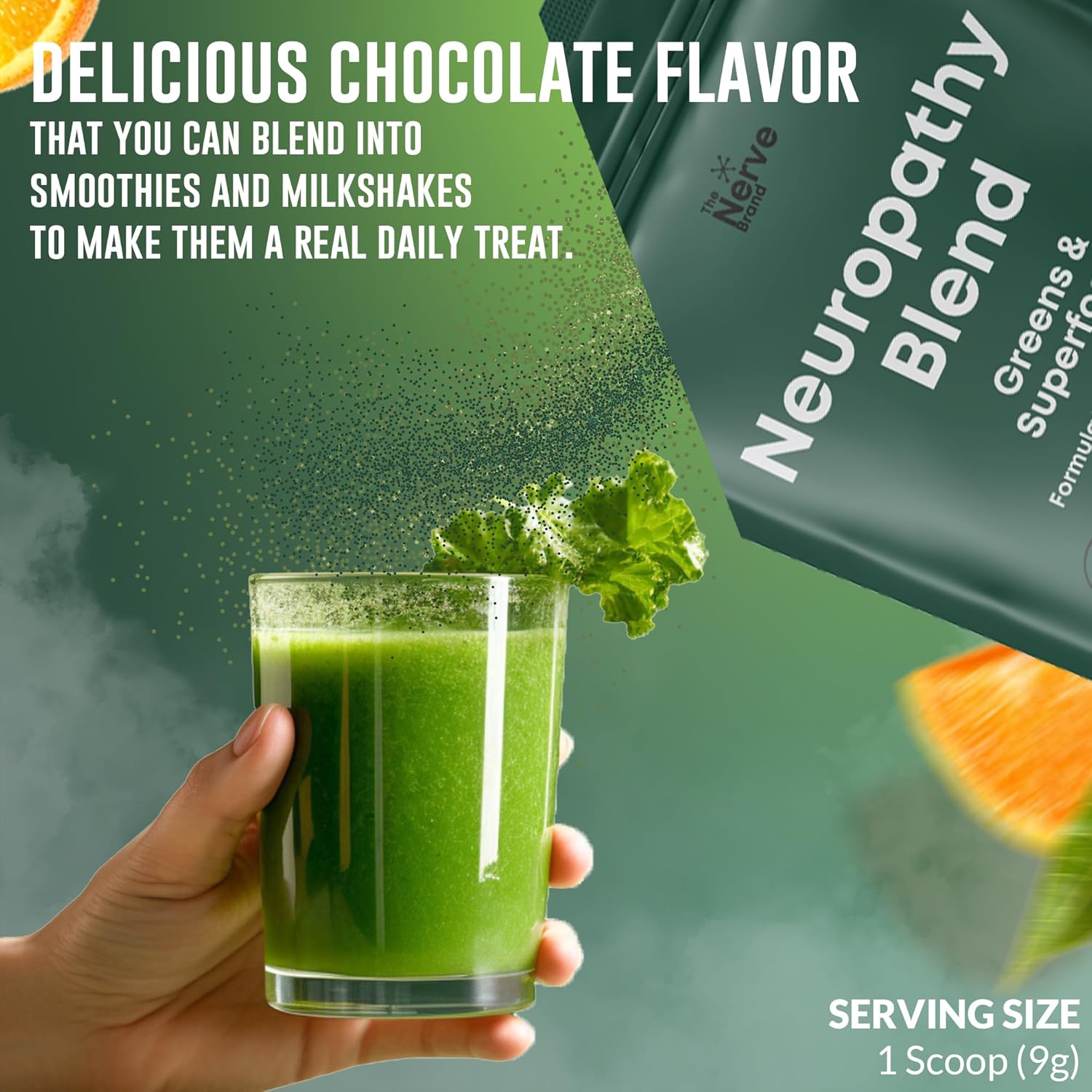 Sunshine Orange Neuropathy Superfood by Nerve Brand - Boost Nerve Health with Vitamin C & Antioxidants