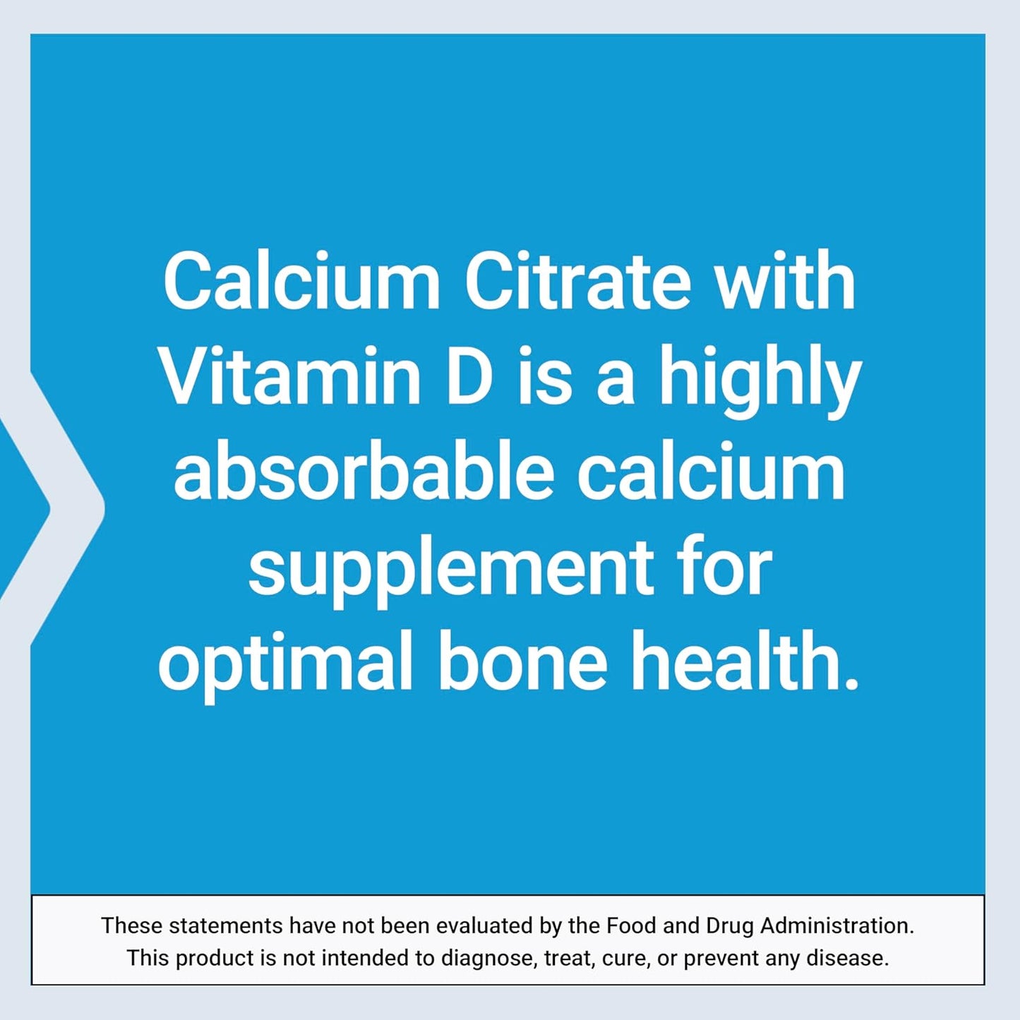 Super-absorbable Calcium Citrate with Vitamin D for Optimal Bone Health - 200 Capsules (Gluten-Free, Non-GMO)