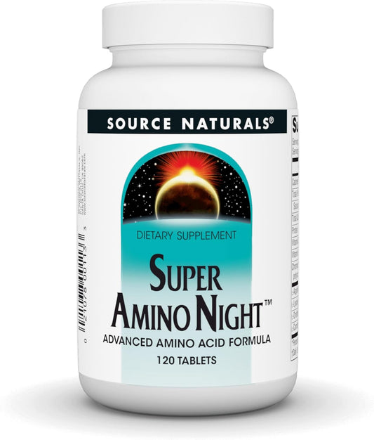 Super Amino Night by Source Naturals - Advanced Amino Acid Formula in 120 Tablets