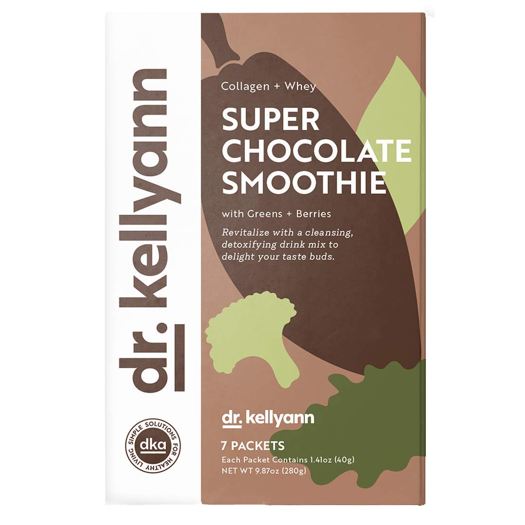Super Chocolate Collagen Smoothie Mix – 7 Servings, Protein Shake for Keto & Paleo Diets, Skin & Gut Support