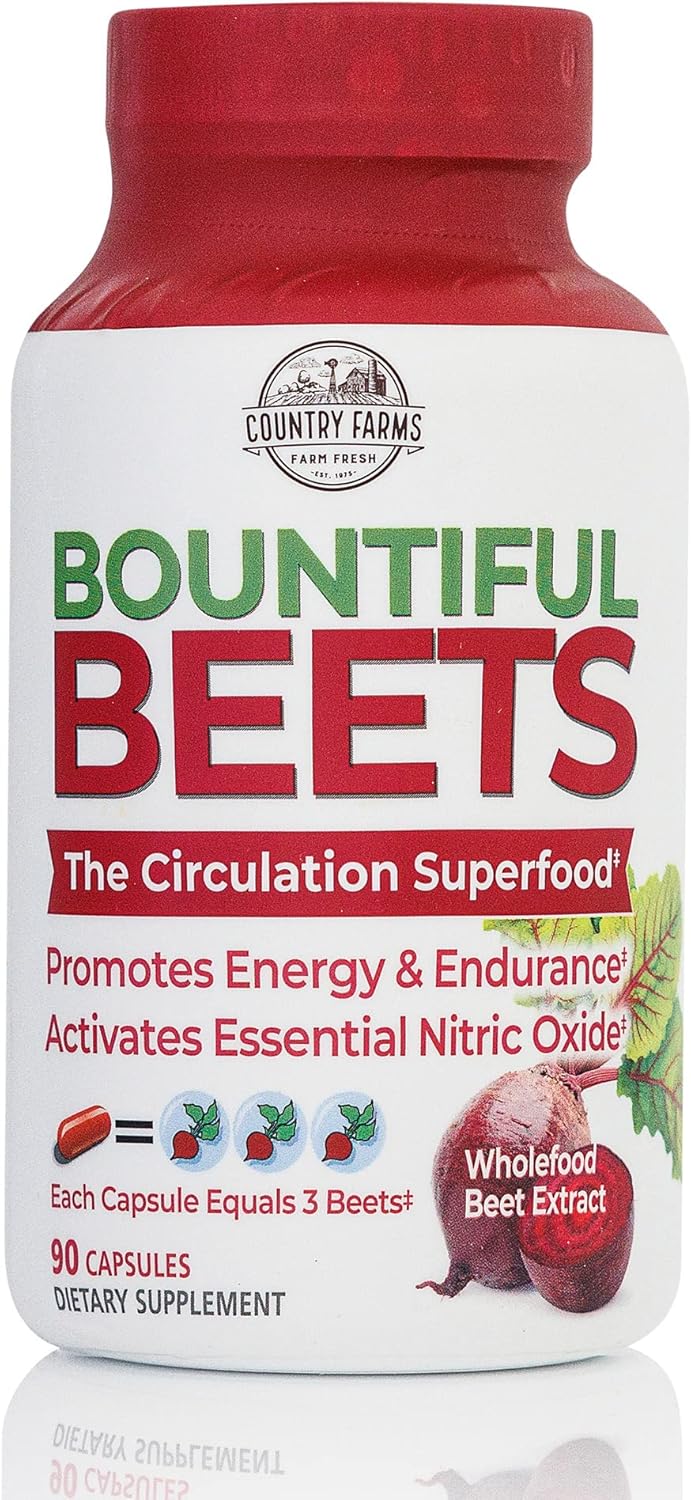 Super Fruits Veggies Antioxidant Immune Energy Digestive Capsules + Nitric Oxide Circulation Bundle
