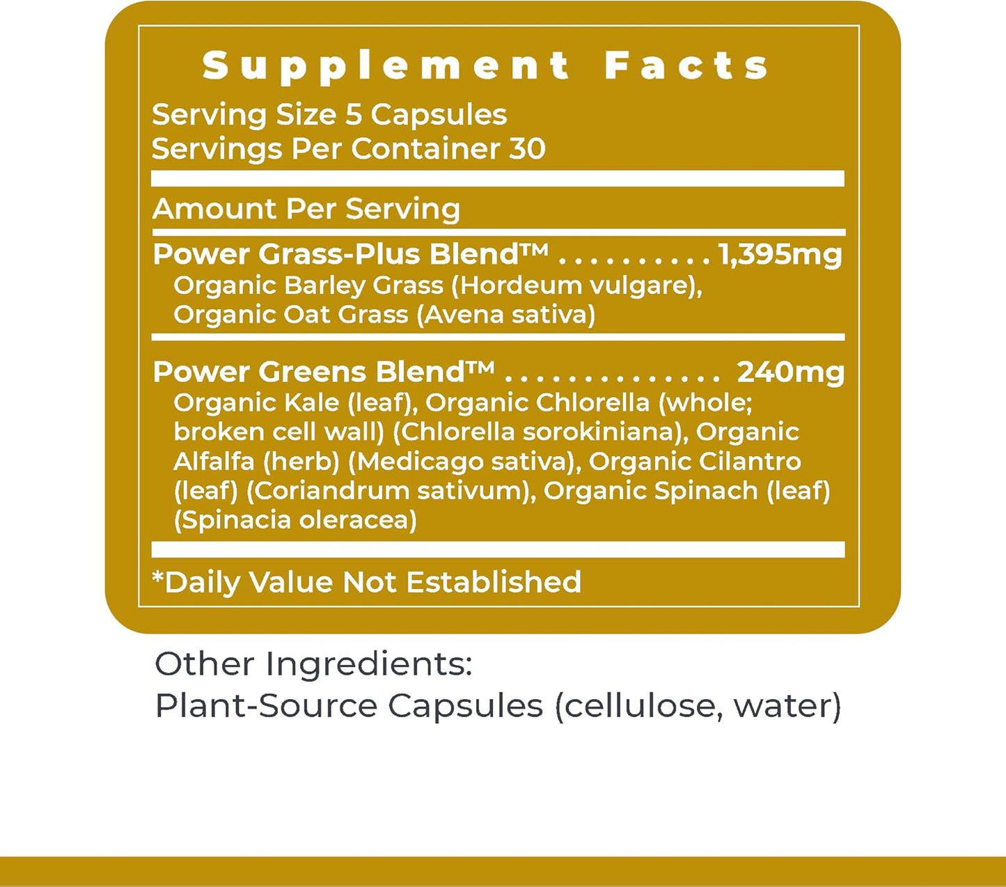 Super Greens Capsules with Kale, Chlorella - 150 Vegetarian Capsules for Wellness - Greens Supplements with Leafy Greens - Premier Research Labs
