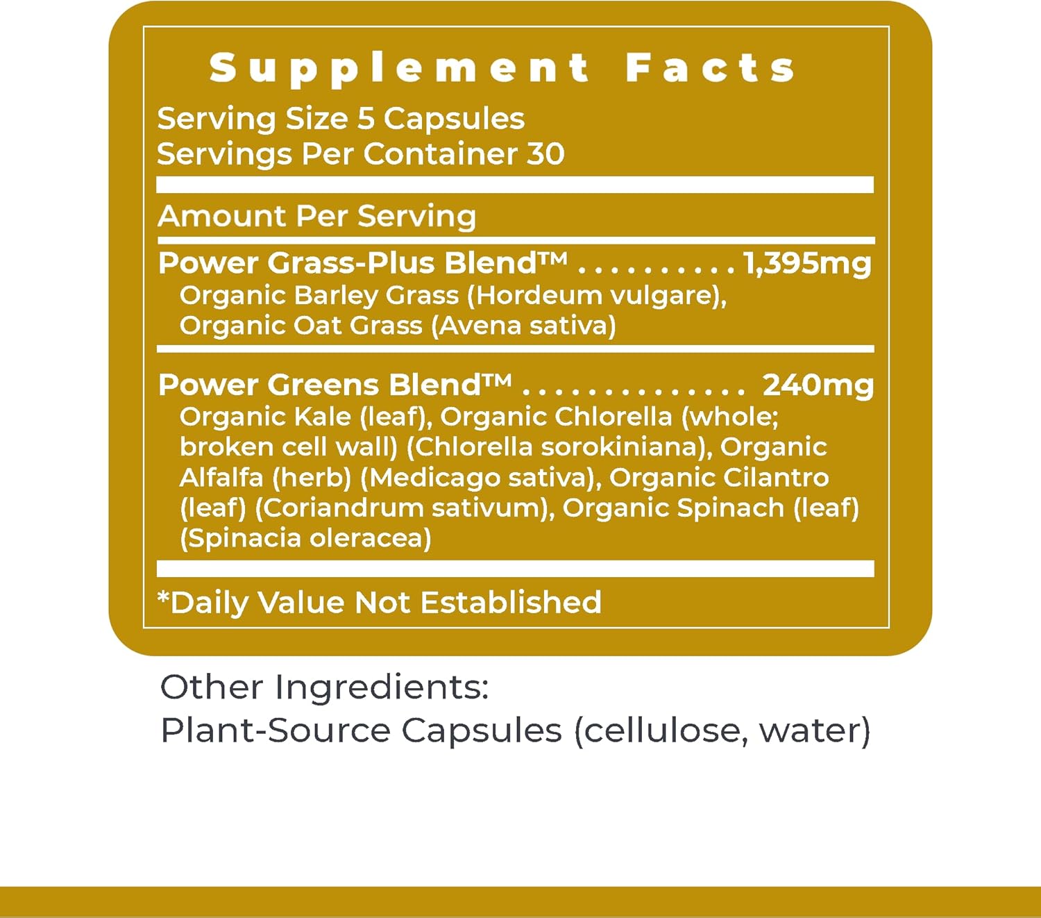 Super Greens Capsules with Kale, Chlorella - 150 Vegetarian Capsules for Wellness - Greens Supplements with Leafy Greens - Premier Research Labs