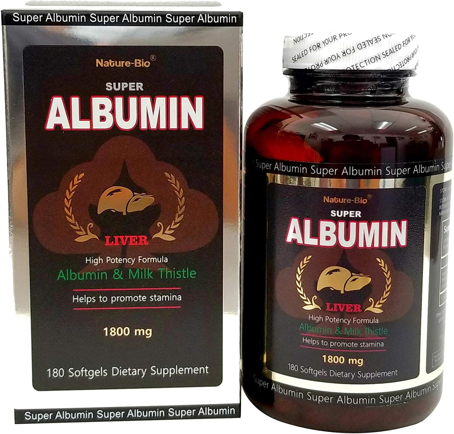 Super Liver Albumin Supplement for Liver Health and Detoxification - 100% Natural Ingredients for Optimal Liver Function
