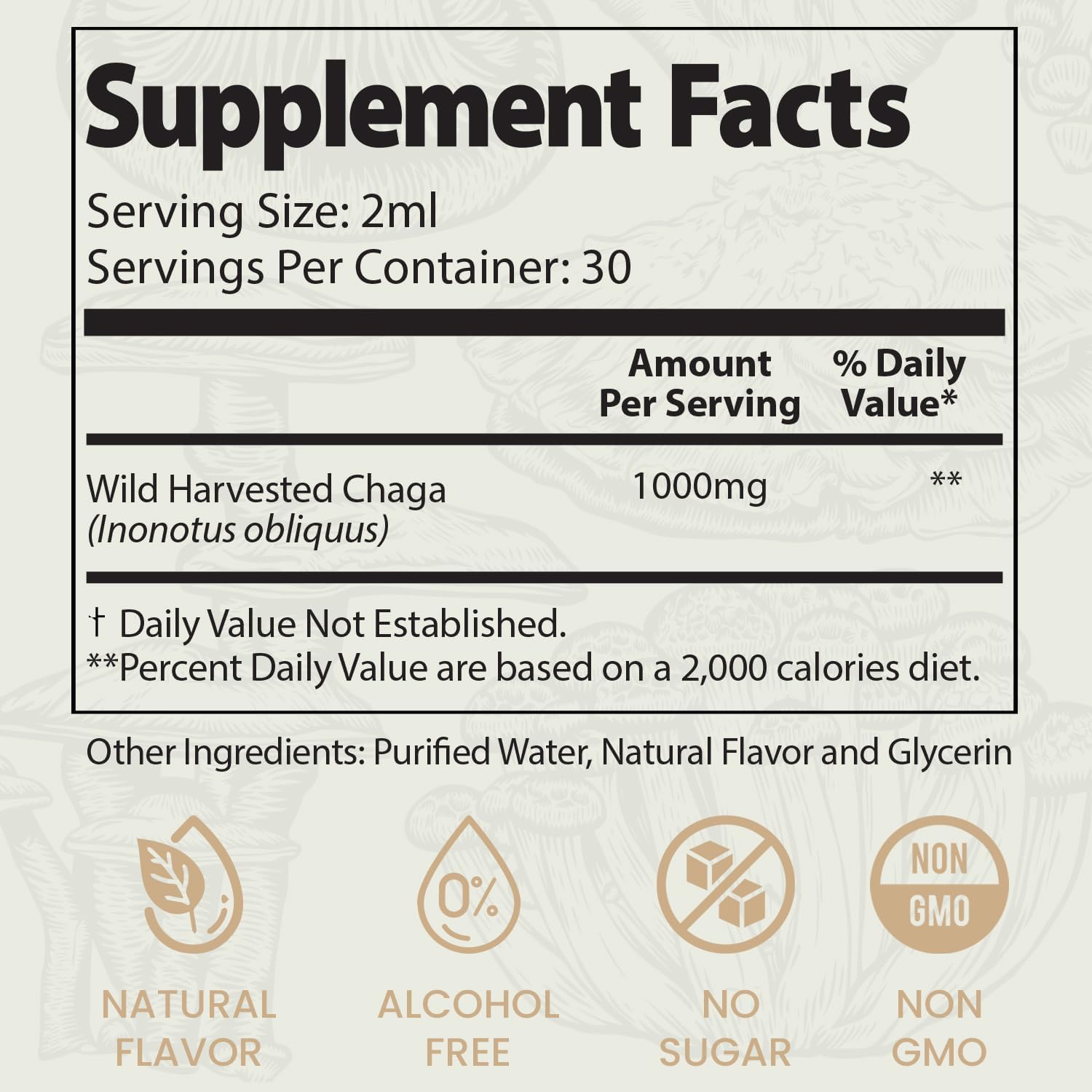 Super Mushroom Chaga Bundle: Immune Support & Stress Management Gummies + Elixir for Energy, Focus - 60 Gummies + 60ml Tincture