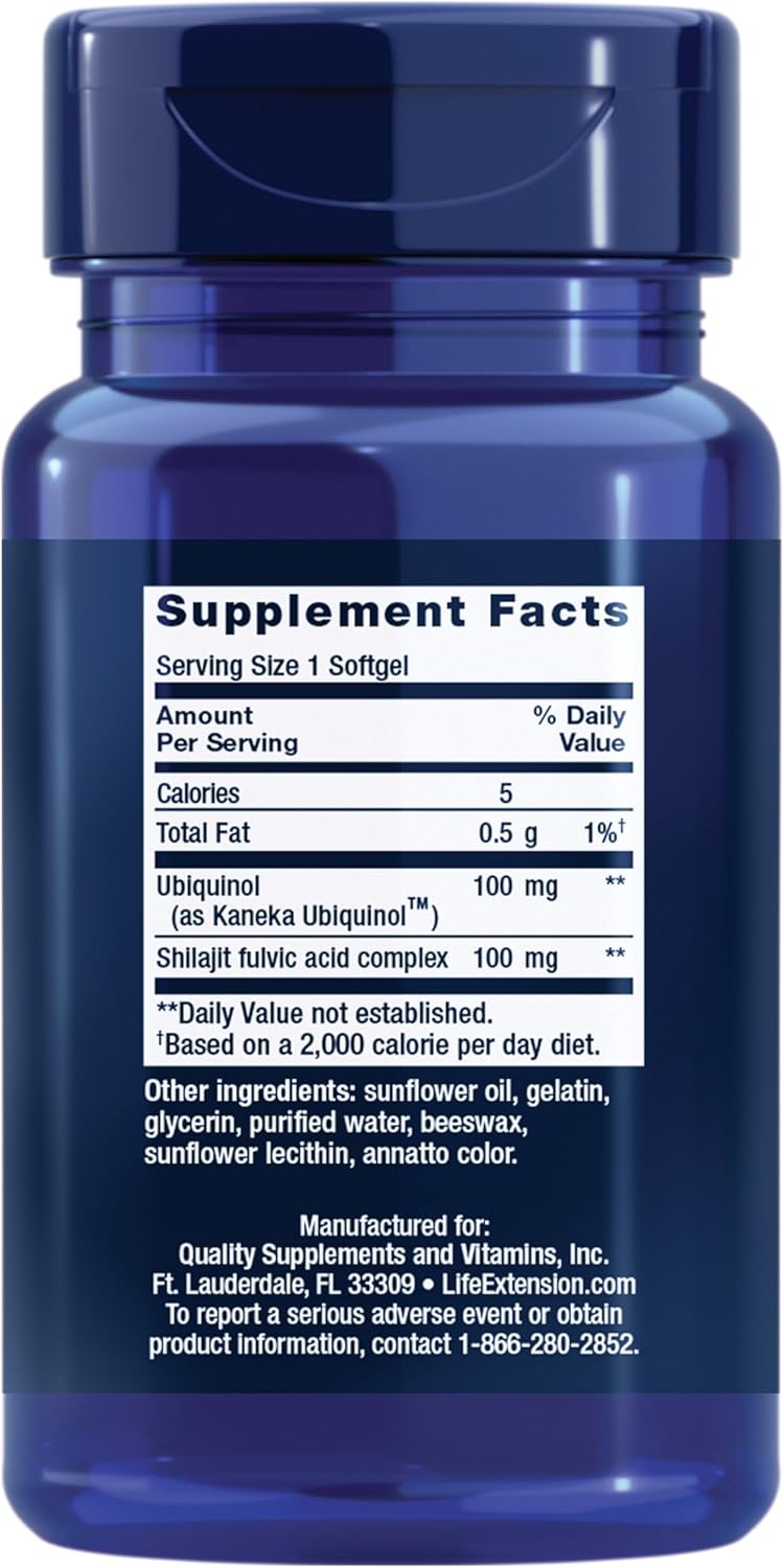 Super Ubiquinol CoQ10 Heart Health Supplement with Enhanced Mitochondrial Support - 100mg, 30 Softgels, Maximum Absorption, Non-GMO, Gluten-Free