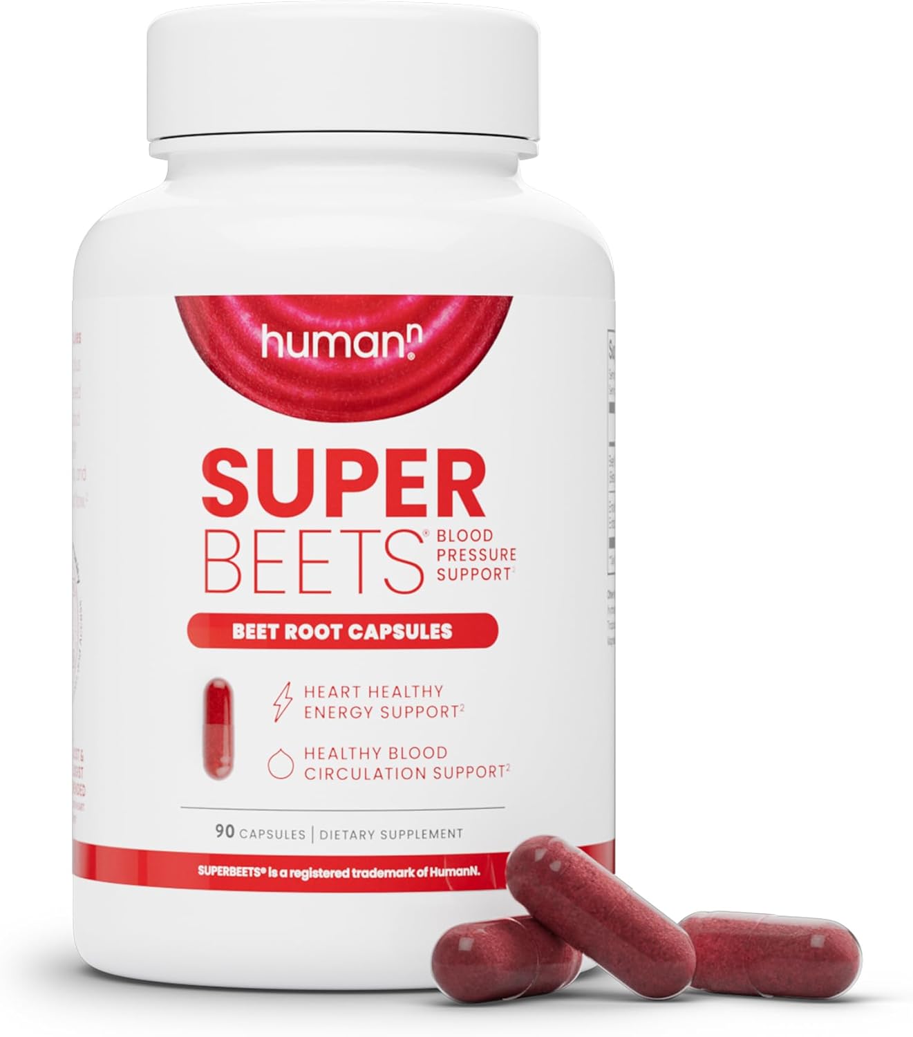 SuperBeets Beet Root Capsules with SuperBerine: Enhanced Heart Health Support & Antioxidant Boost