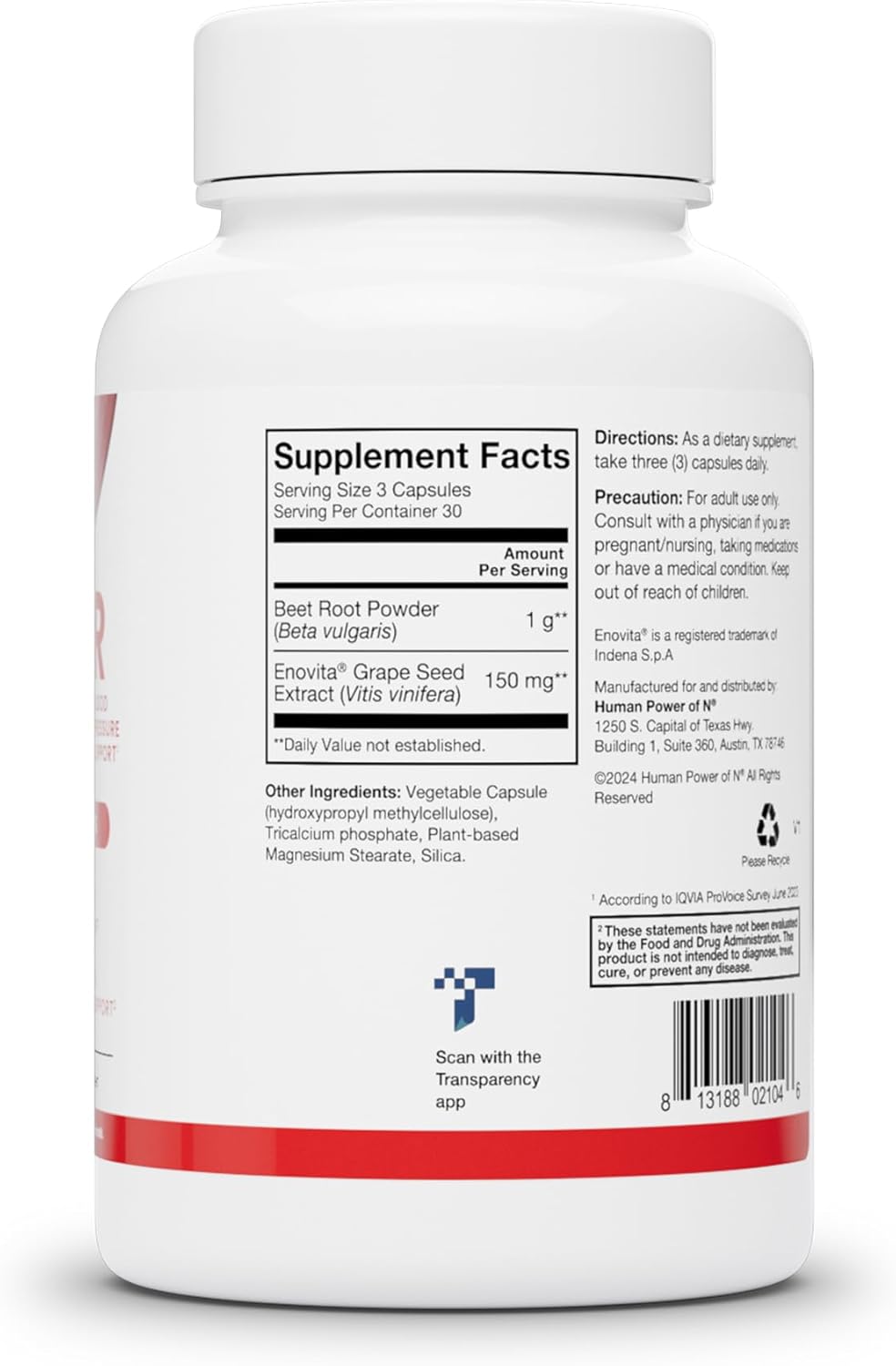 SuperBeets Beet Root Capsules with SuperBerine: Enhanced Heart Health Support & Antioxidant Boost