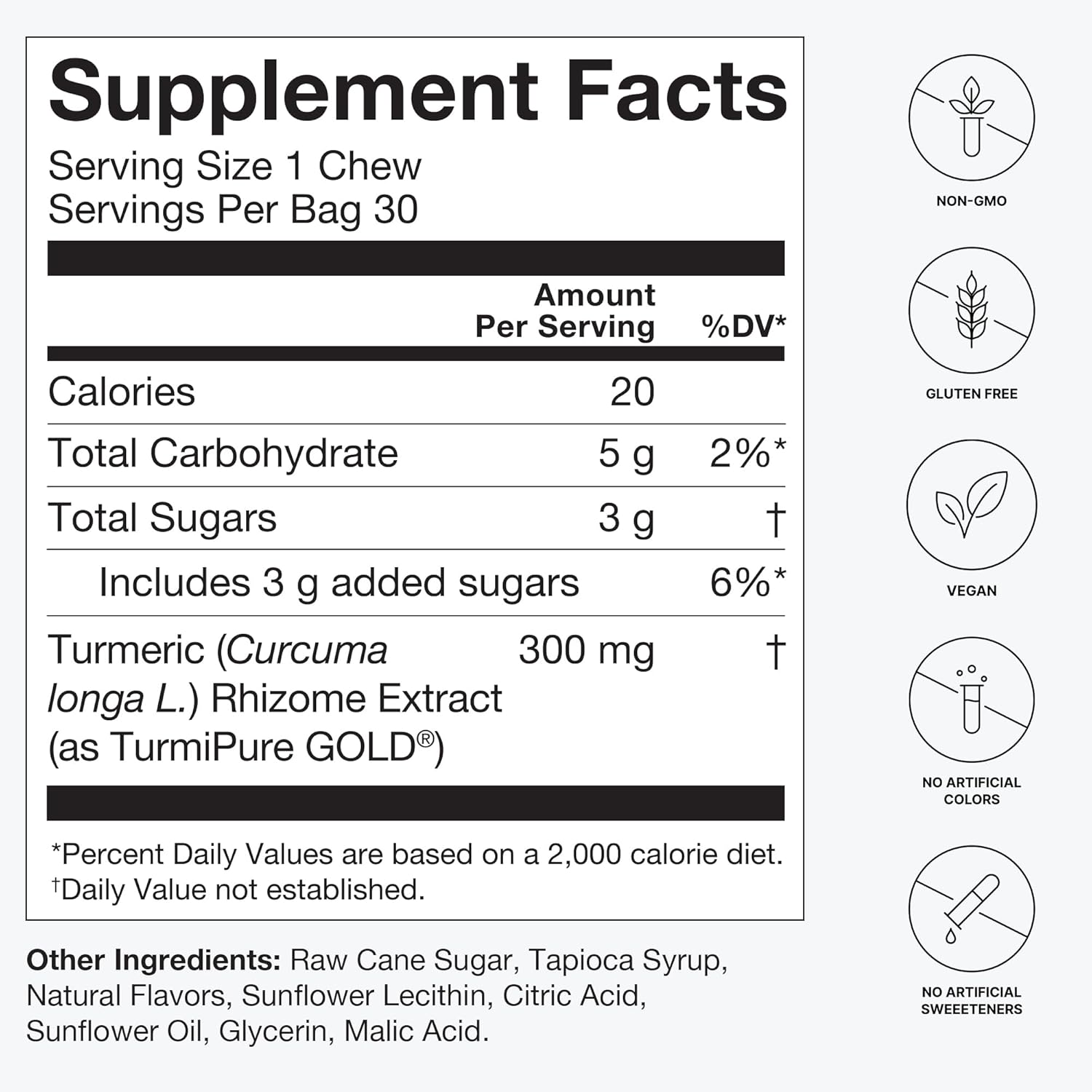 SuperBeets Makers Turmeric Chews - High Absorption Curcumin Complex - Orange Citrus Flavor - Joint Health Support - 30 Count