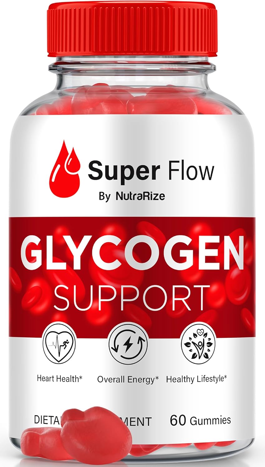 SuperFlow Glycogen Gummies for Optimal Glycogen Support and Detox Cleanse - 60 Gummies