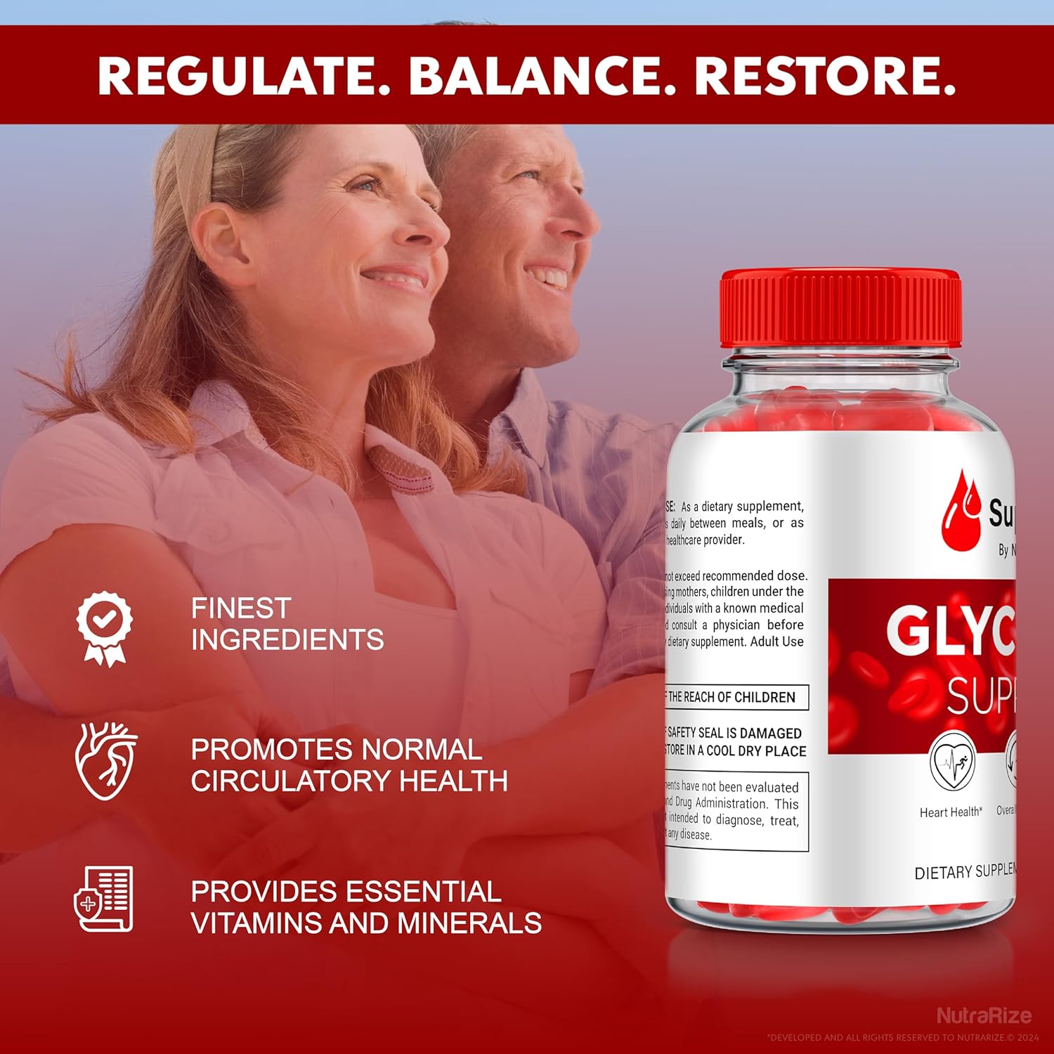 SuperFlow Glycogen Gummies for Optimal Glycogen Support and Detox Cleanse - 60 Gummies