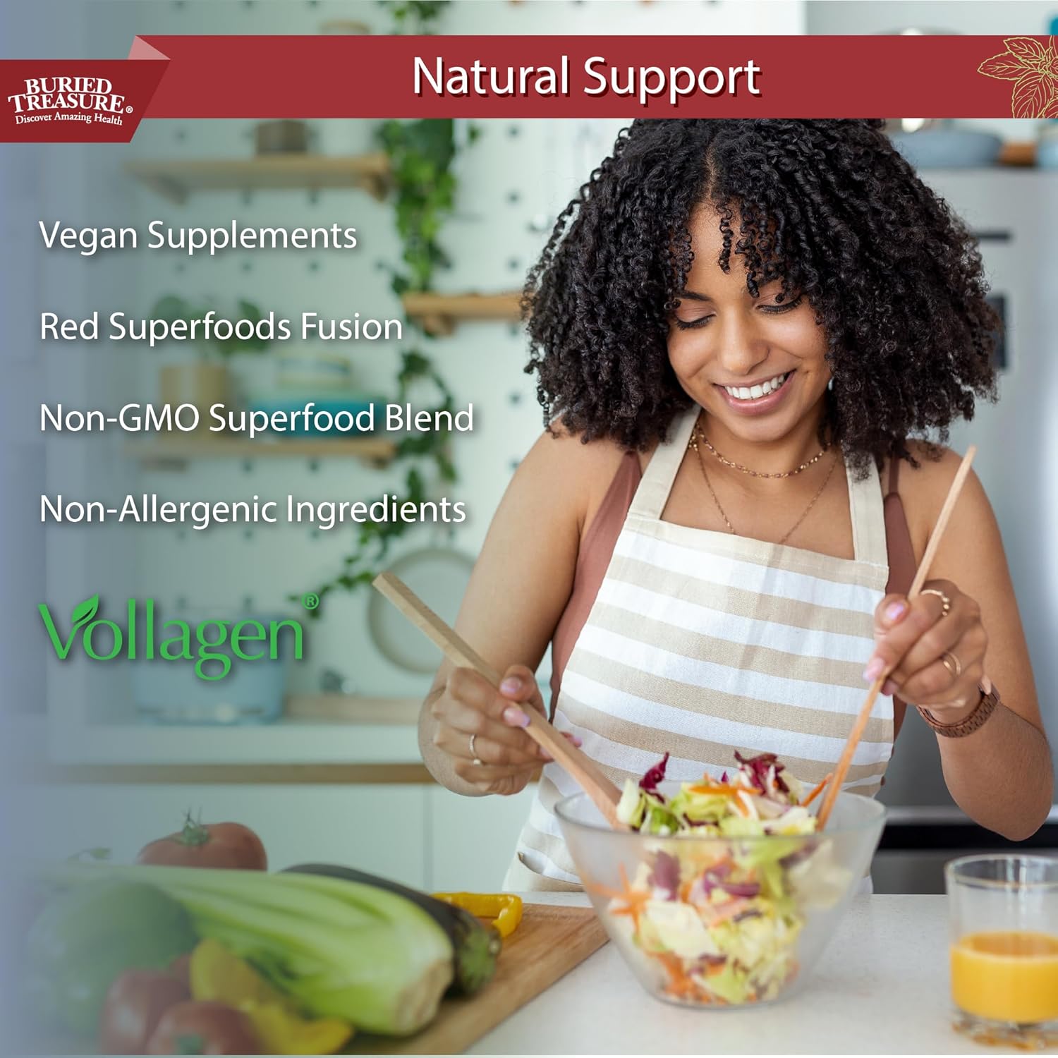 SuperFood Powder with Antioxidants, Beet Root, Elderberry, Green Tea - Liquid Reds Fusion - Vegan Amino Acids & Prebiotics - Buried Treasure Red20