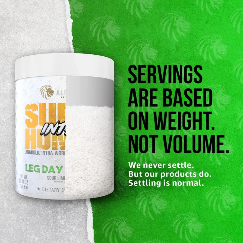 Superhuman Intra Workout Powder with Amino Acids for Muscle Recovery - BCAA Powder with Electrolytes & Hydration, Lime Flavor (42 Servings)