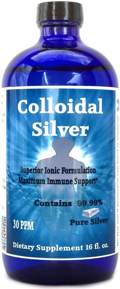 Superior Silver 30PPM Ionic Silver 16 fl oz - 99.99% Pure Silver - Jesus-Inspired Products