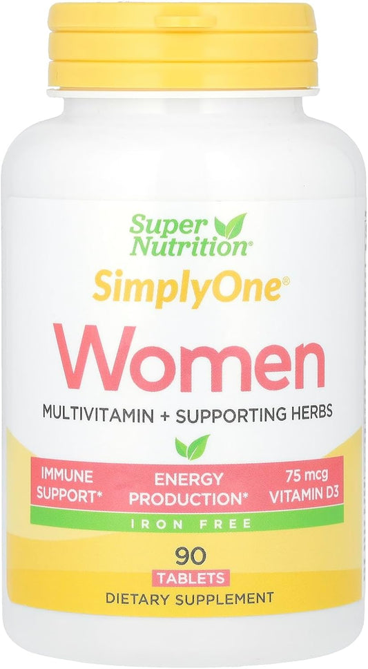 SuperNutrition SimplyOne Women's Multi-Vitamin - 90 Count Bottle