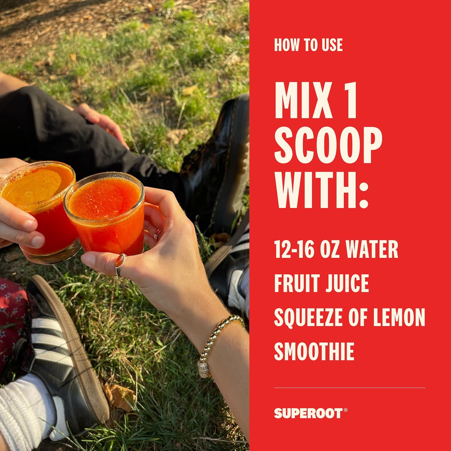 SUPEROOT® Ginger Citrus Natural Electrolytes Powder Trial Pack - Sugar & Caffeine Free Drink Mix for Clean Hydration, Energy, Detox, and Immune Boost - 3 Servings