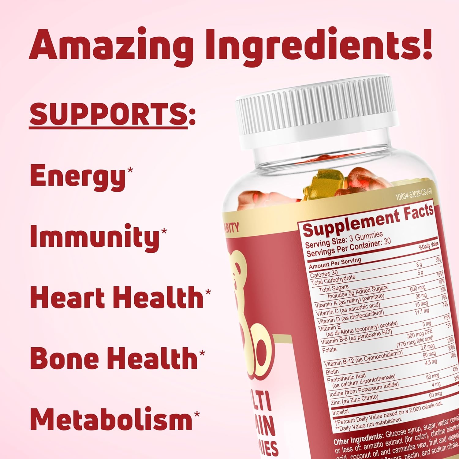 Support a Cause with CharityBear Adult Multivitamin Gummies - Give Back with Every Purchase!