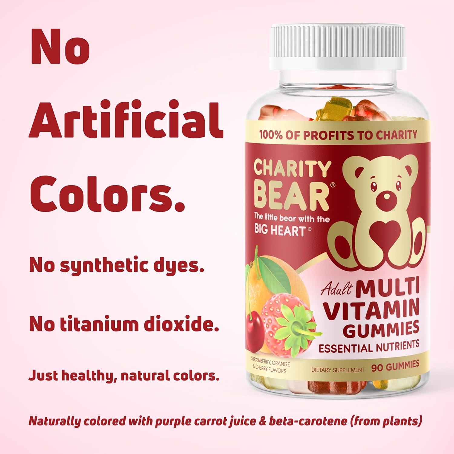 Support a Cause with CharityBear Adult Multivitamin Gummies - Give Back with Every Purchase!