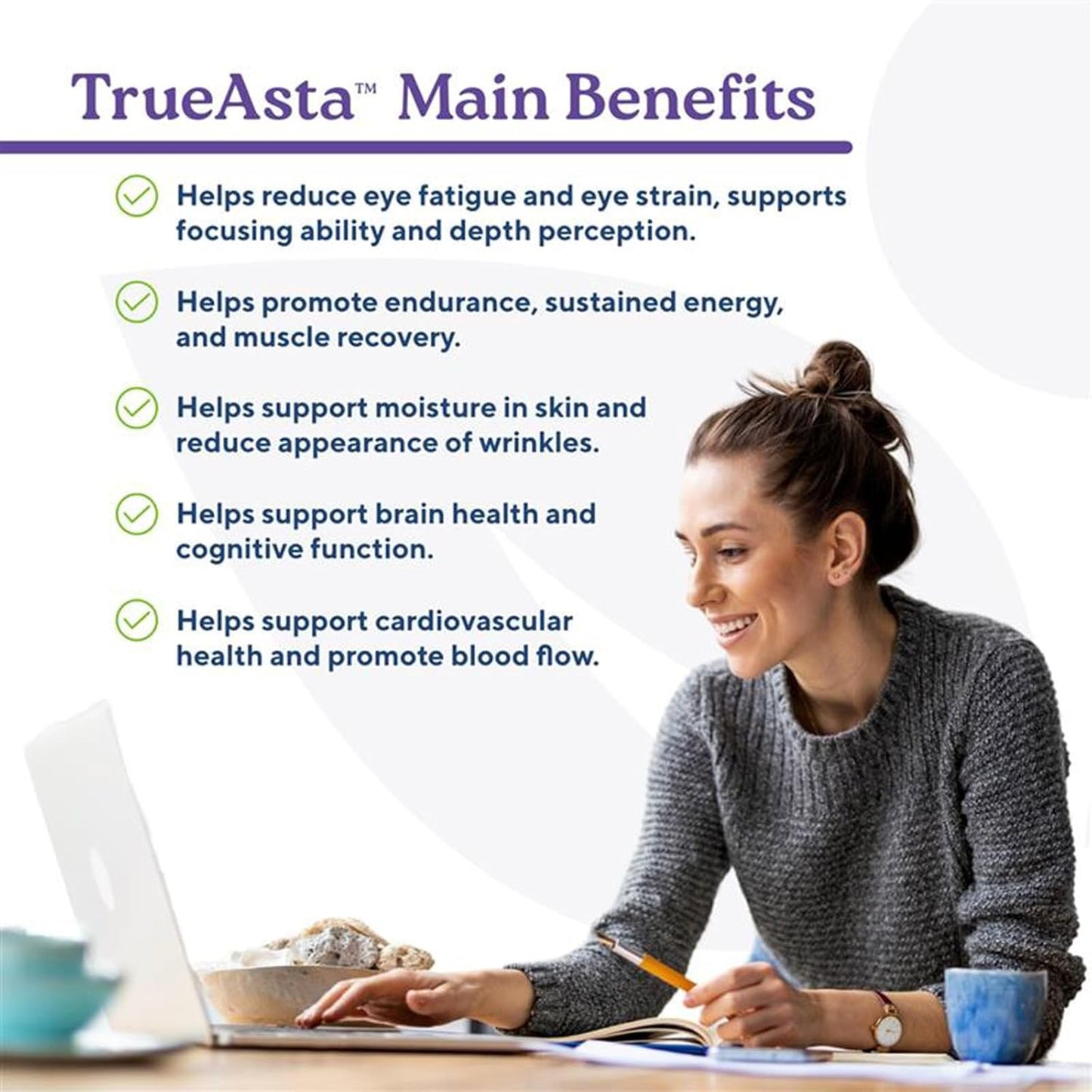 Support Bundle| Eye Health Formula & Astaxanthin Supplement, 30 Capsules- Natural Vision Support