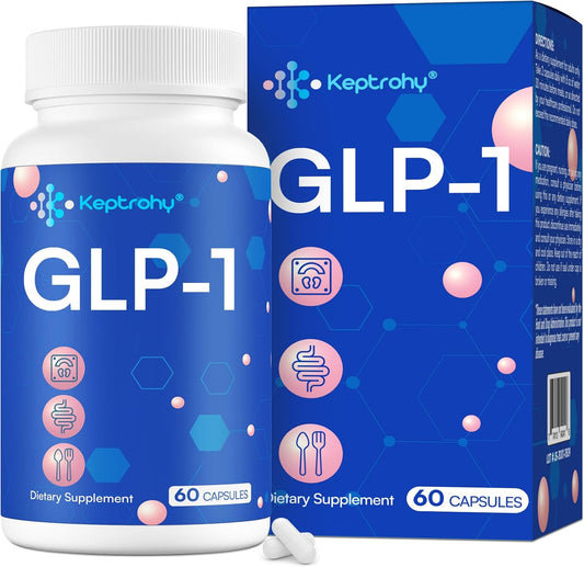 Support GLP-1 Levels Naturally with Keptrohy GLP-1 Supplement - 60 Capsules for Immune, Energy, Digestion, and Overall Health in Women & Men