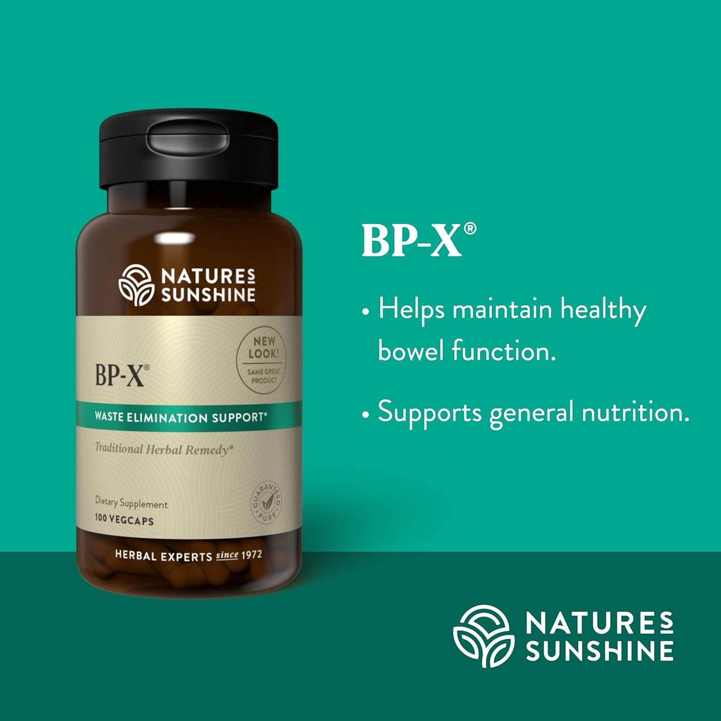 Support Intestinal, Digestive, and Liver Health with Nature's Sunshine BP-X - 100 Capsules