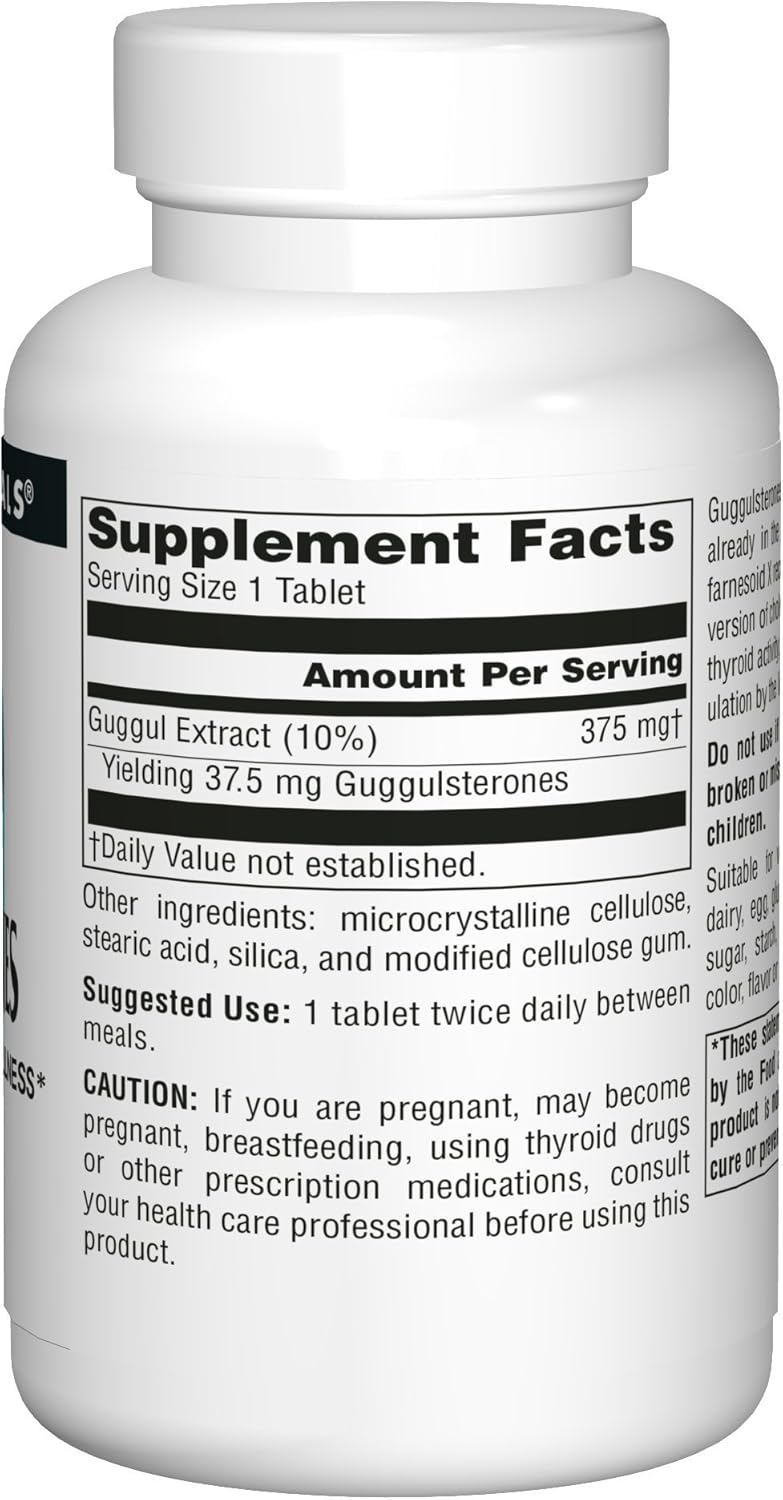 Supports Heart and Arteries with Source Naturals Guggulsterones 37.5mg - 120 Tablets