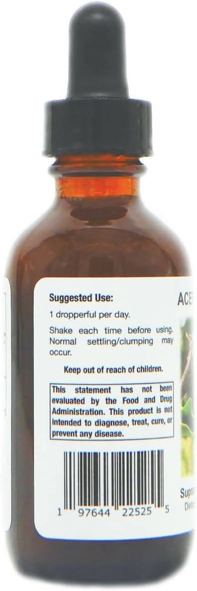 Supreme Nutrition Acerola Tincture - 2 fl oz | 59 Servings - High-Quality Supplement
