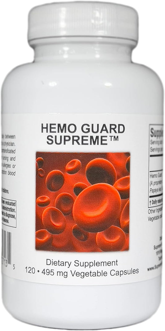 Supreme Nutrition Hemo Guard Supplement - 120 Vegetarian Capsules, Pure Herbal Blend