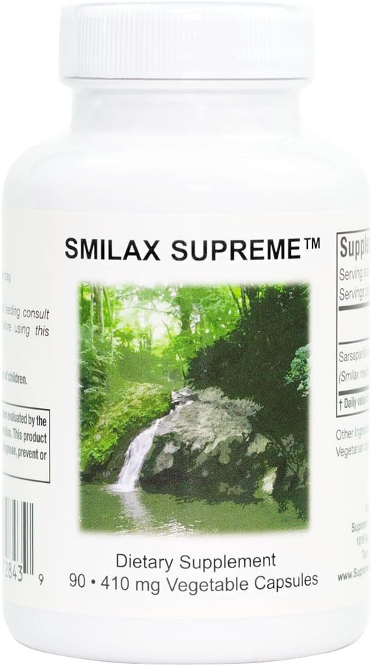 Supreme Nutrition Smilax Supplement - 90 Pure Sarsaparilla Capsules (Vegetarian)