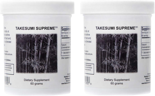 Supreme Nutrition Takesumi Supreme Activated Bamboo Charcoal Powder - 60 Grams (2 Pack)