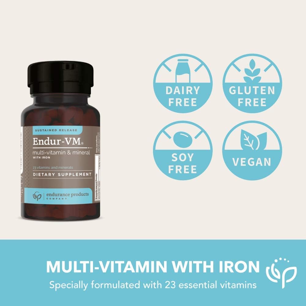 Sustained-Release Daily Multi-Vitamin without Iron - 60 Tablets with Essential Vitamins and Minerals for Immune Health and Overall Wellness