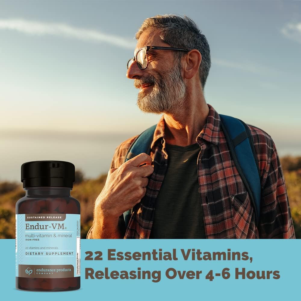 Sustained-Release Daily Multi-Vitamin without Iron - 60 Tablets with Essential Vitamins and Minerals for Immune Health and Overall Wellness