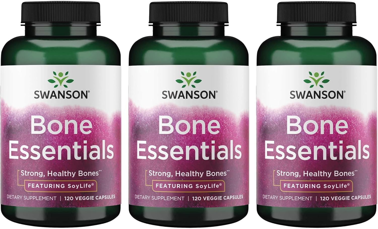 Swanson Bone Essentials 120 Veg Capsules - Pack of 3