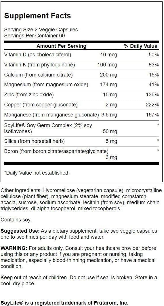 Swanson Bone Essentials 120 Veg Capsules - Pack of 3