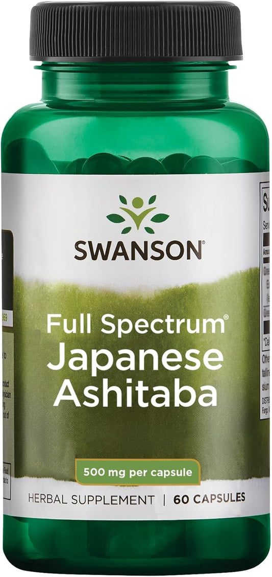 Swanson Full Spectrum Japanese Ashitaba Capsules - Natural Immune System Support - 60 Capsules, 500mg