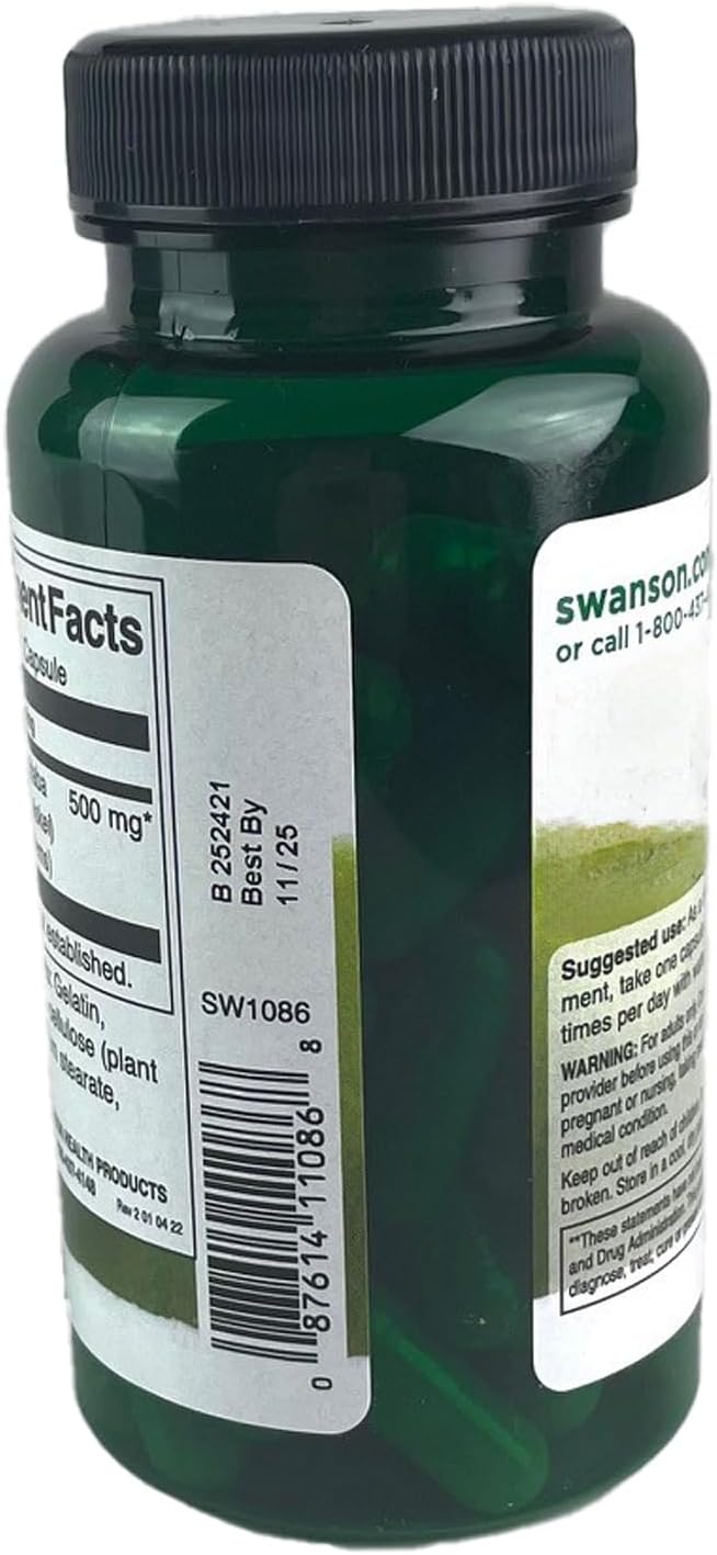 Swanson Full Spectrum Japanese Ashitaba Capsules - Natural Immune System Support - 60 Capsules, 500mg