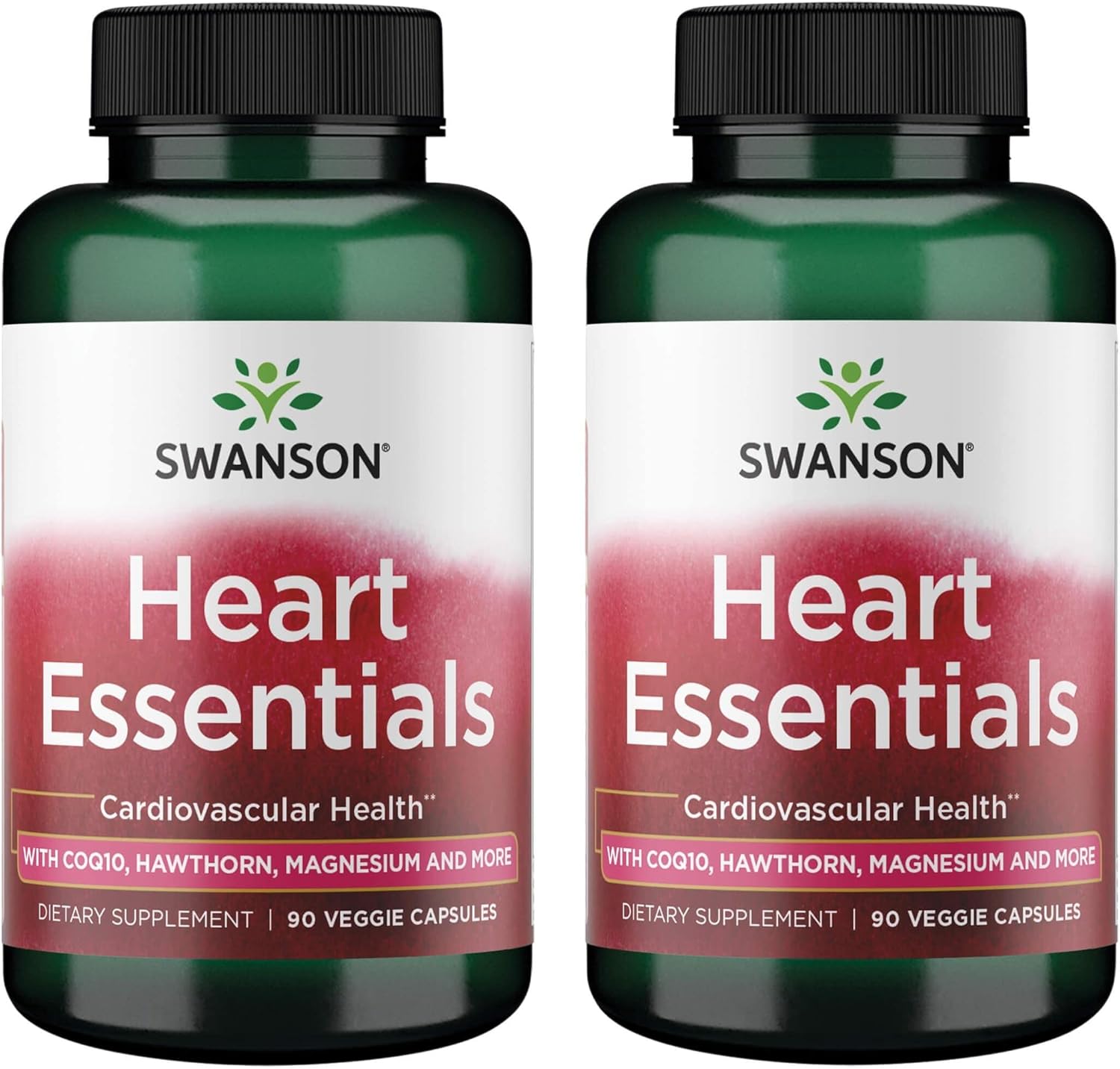 Swanson Heart Essentials 90 Veg Capsules - Pack of 2