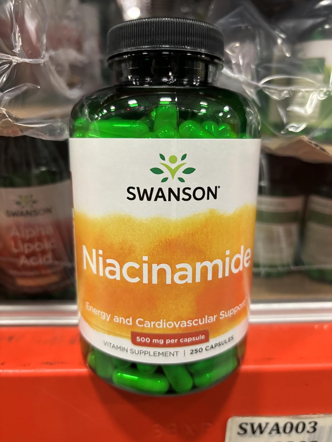 Swanson Premium Niacinamide 500 mg 250 Capsules - Pack of 2