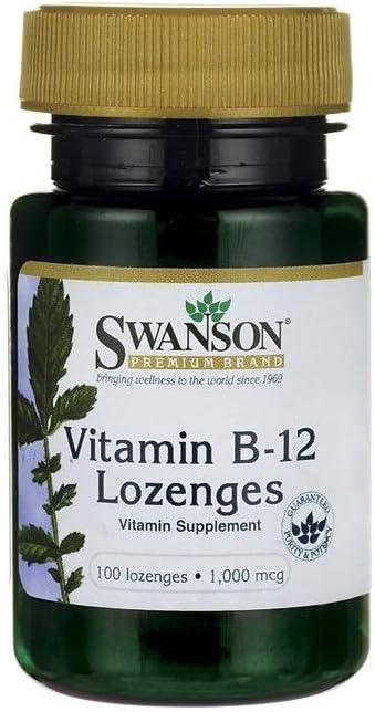 Swanson Vitamin B12 1000 mcg Lozenges - 100 Count Bottle