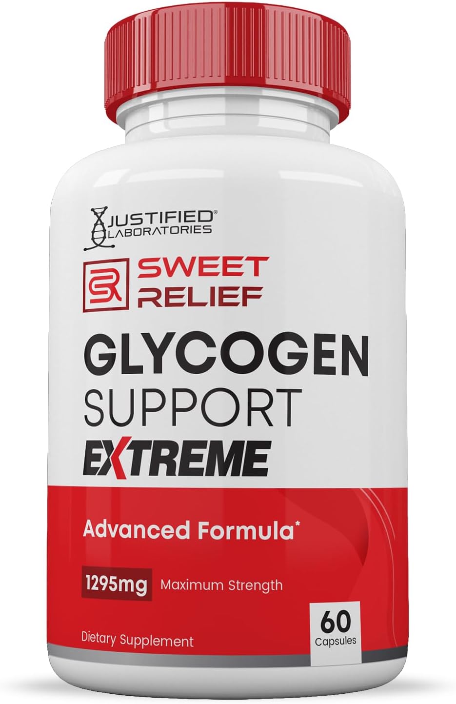 Sweet Relief Glycogen Support Extreme Pills - 2 Pack, 1295MG Advanced Formula, Zero Artificial Additives - 120 Capsules