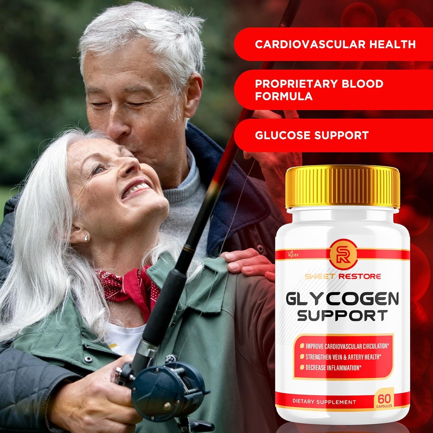 SweetRestore Glycogen Support Capsules - 2 Pack of Advanced Maximum Strength Pills for Natural Blood Support - Daily Supplement (120 Capsules)