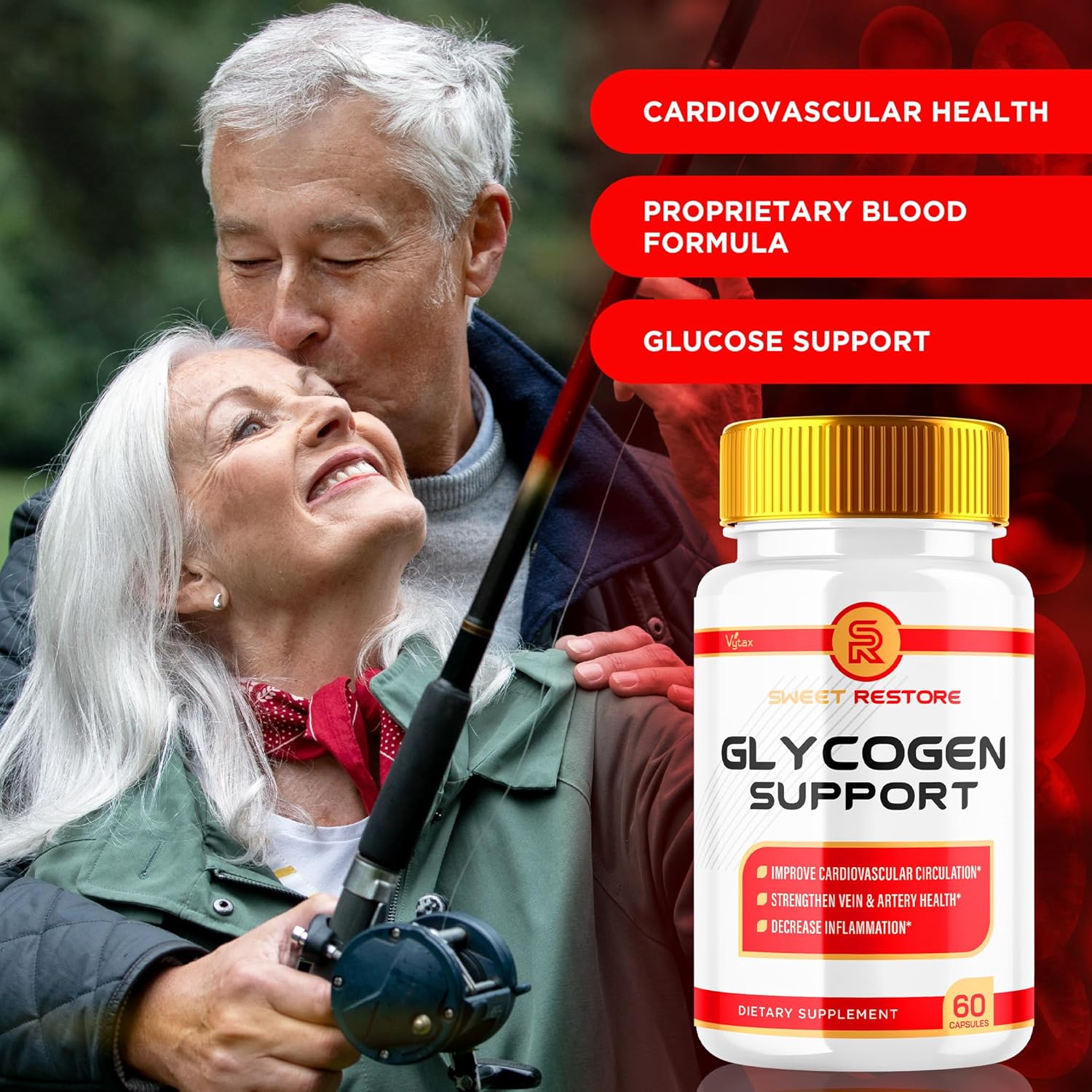 SweetRestore Glycogen Support Capsules - 2 Pack of Advanced Maximum Strength Pills for Natural Blood Support - Daily Supplement (120 Capsules)