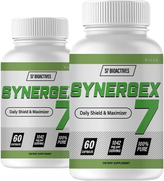 Synergex7 Capsules - 2 Pack (120 Capsules) by Kivus Synergex