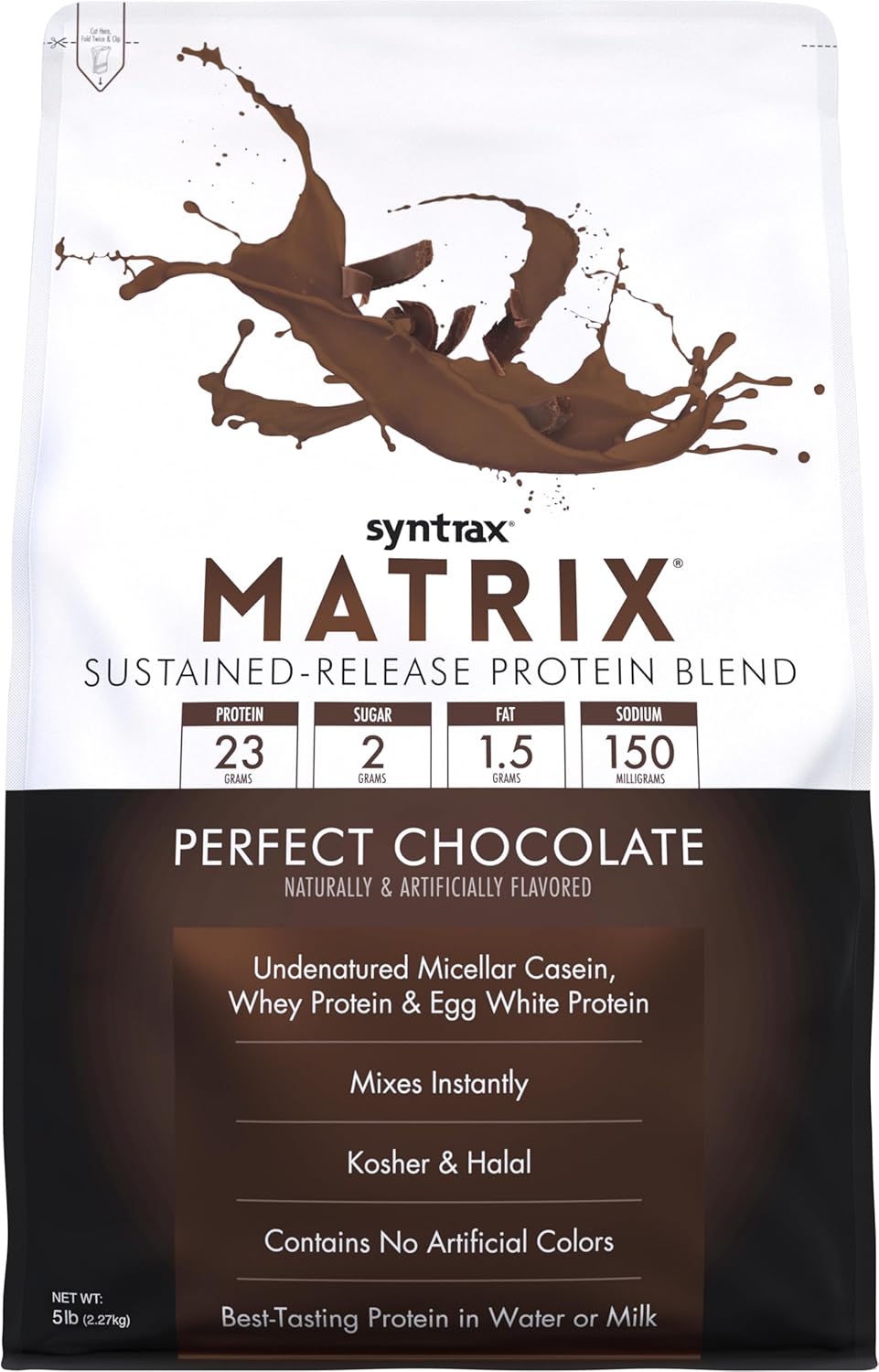 Syntrax Matrix5.0 Protein Powder in Perfect Chocolate Flavor - 80 Ounce Jar